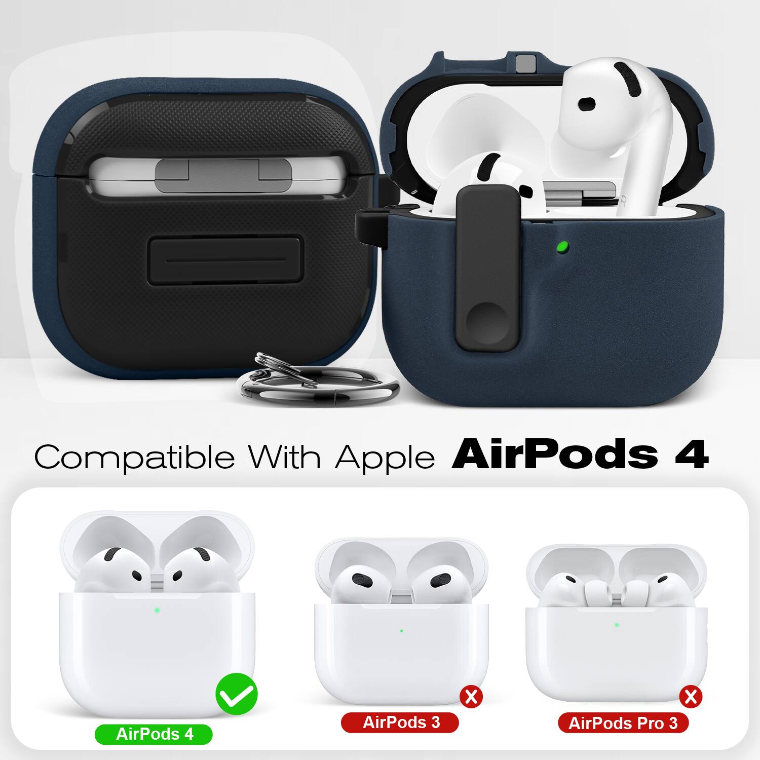 Compatible With Apple AirPods 4 AirPods 3 AirPods Pro 3