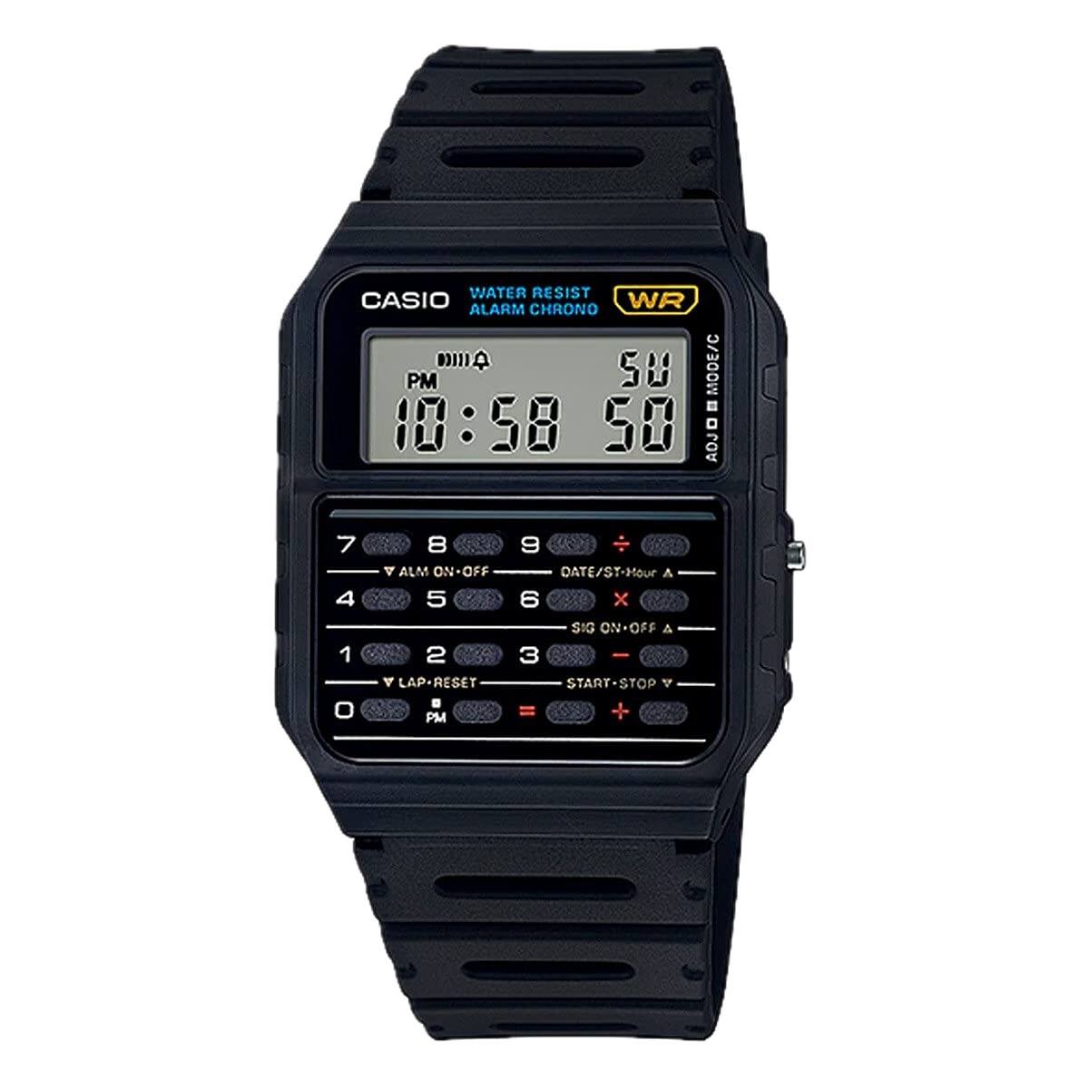 Casio - Men's Classic Calculator Watch - CA-53W-1 - Black