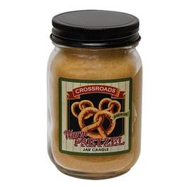 BreeBe - Warm Pretzel 12 oz. Pint Jar Candle - Yellow