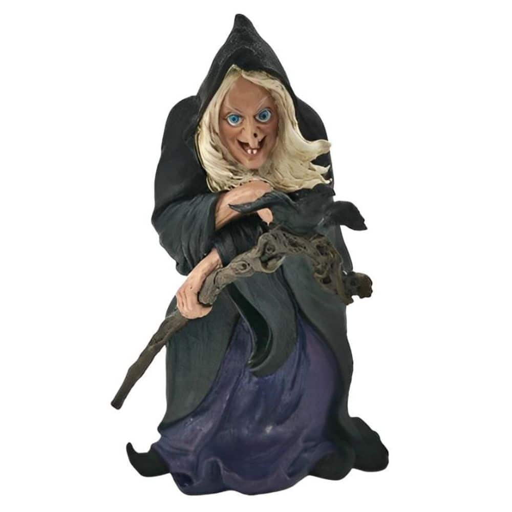 FC Design - 10"H Witch with Craw Figurine Statue Office Desk Tabletop Home Decor Gift - Multi-Color