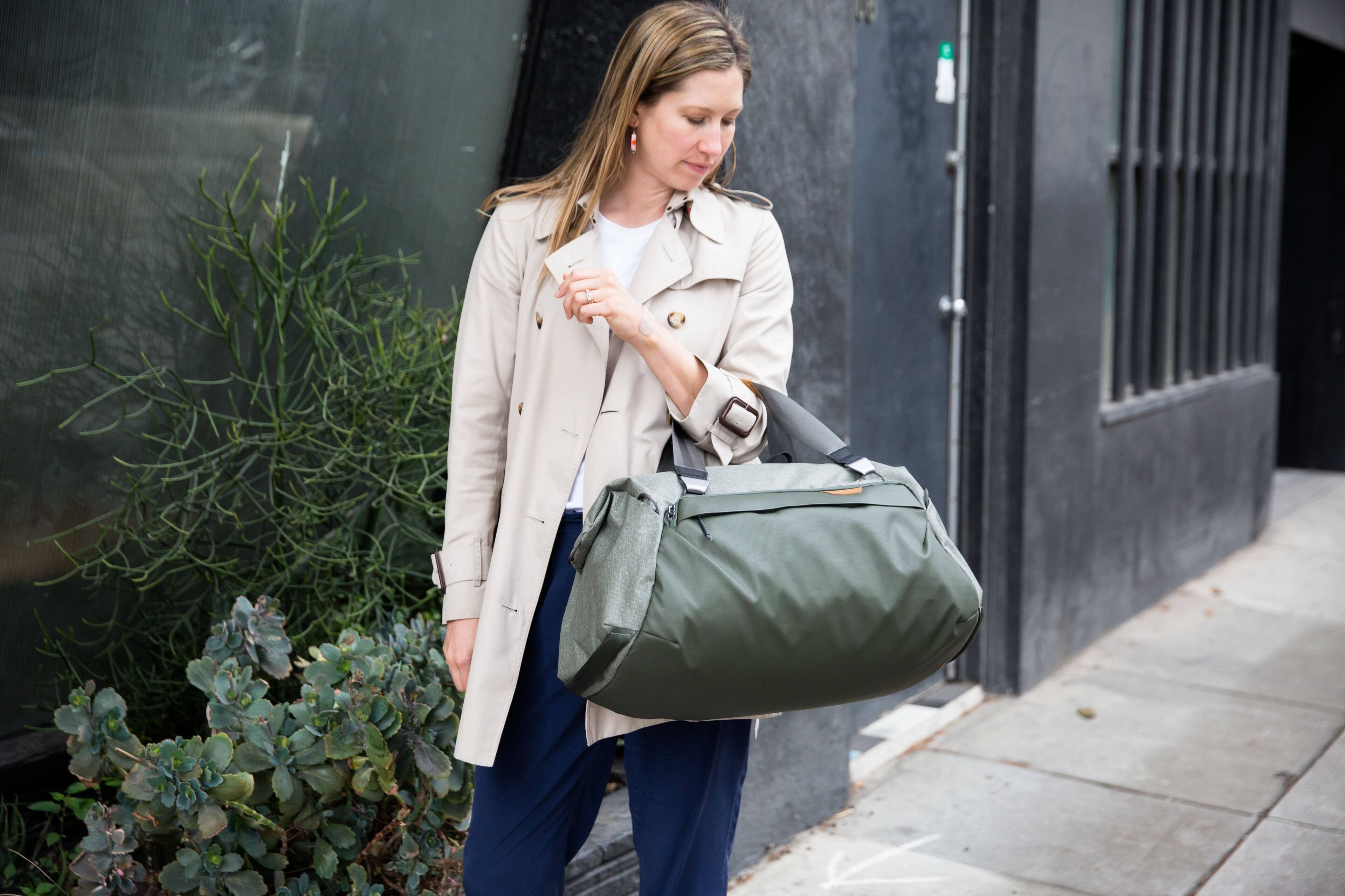 Alt View 21. Peak Design - Travel Duffel 35L - Sage.