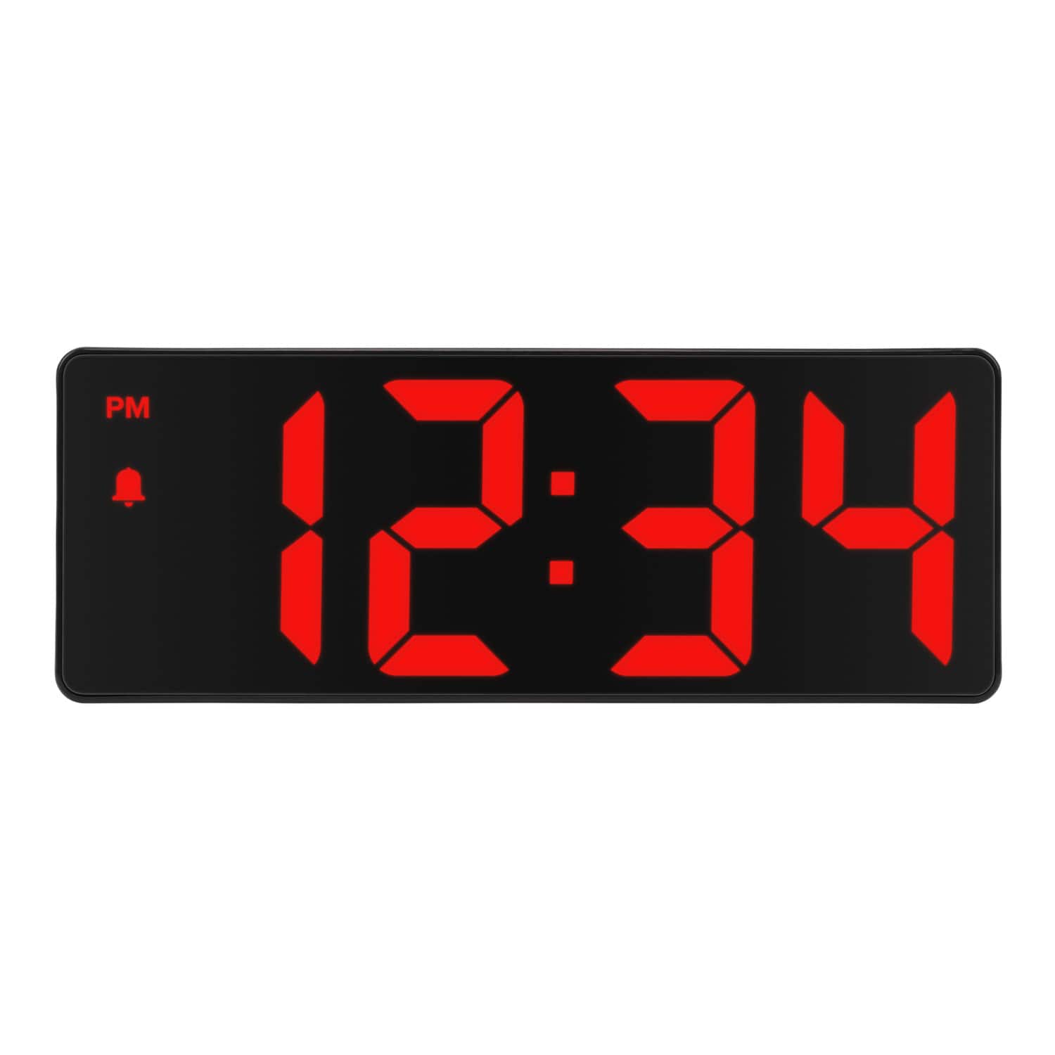 La Crosse Technology - 2 Inch Red LED Corded Electric Digital Alarm Clock with Indoor Temperature - Black/Red price history on PriceWatchPro