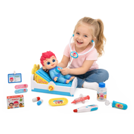 JitteryGit - Bebefinn Nursing Doll Set – Pretend Feeding Baby Doll Playset with Accessories for Toddlers