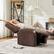 Front. Bestier - Power Recliner Chair with Massage & Heat, Adjustable Single Sofa with Footrest, Cup Holders & Storage - brown.