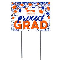 Jardine - Savannah State Tigers 18" x 24" Proud Grad Yard Sign - White