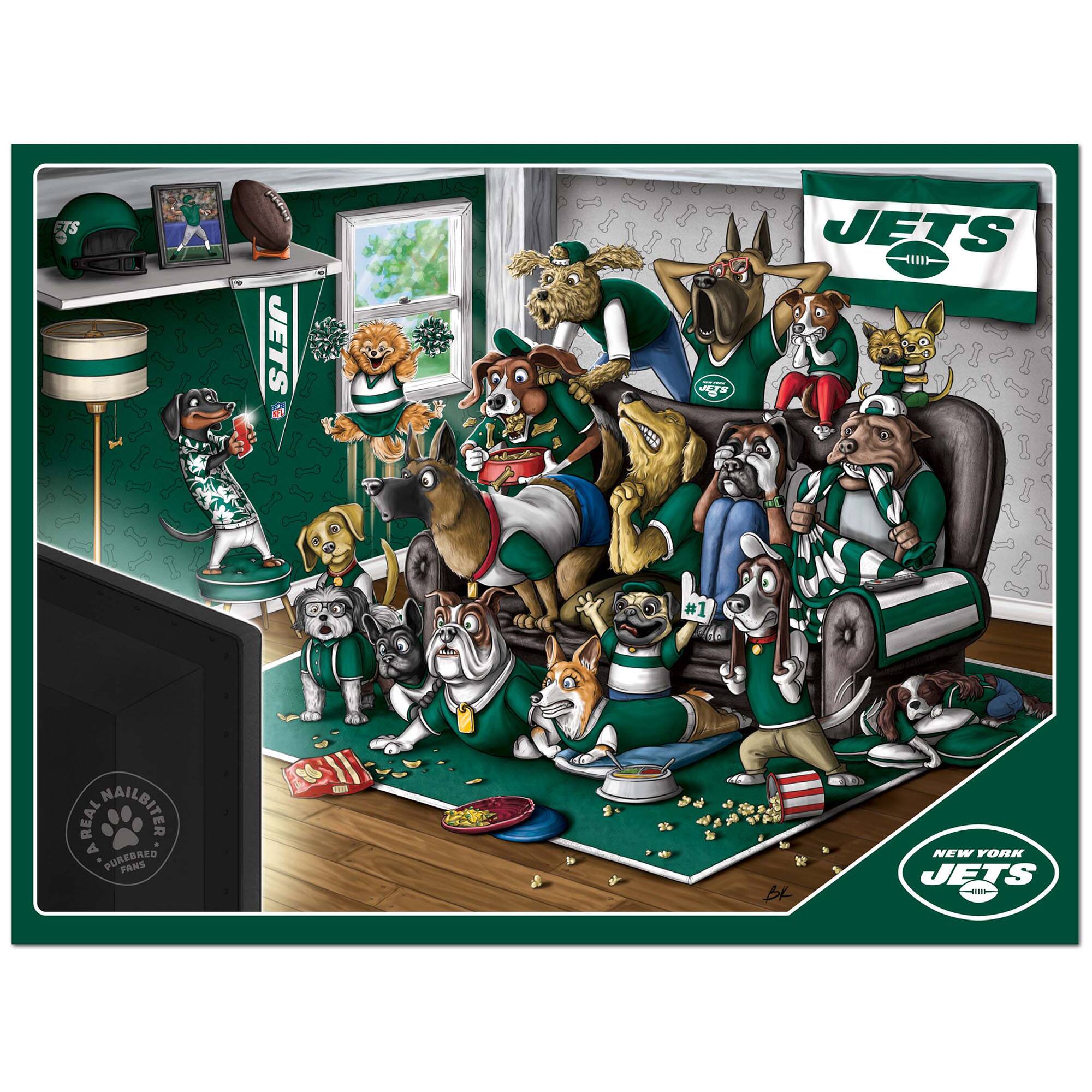 JETS #1 0 REAL NAILBITER A PUREBRED PANS 10 NEW YORK JETS