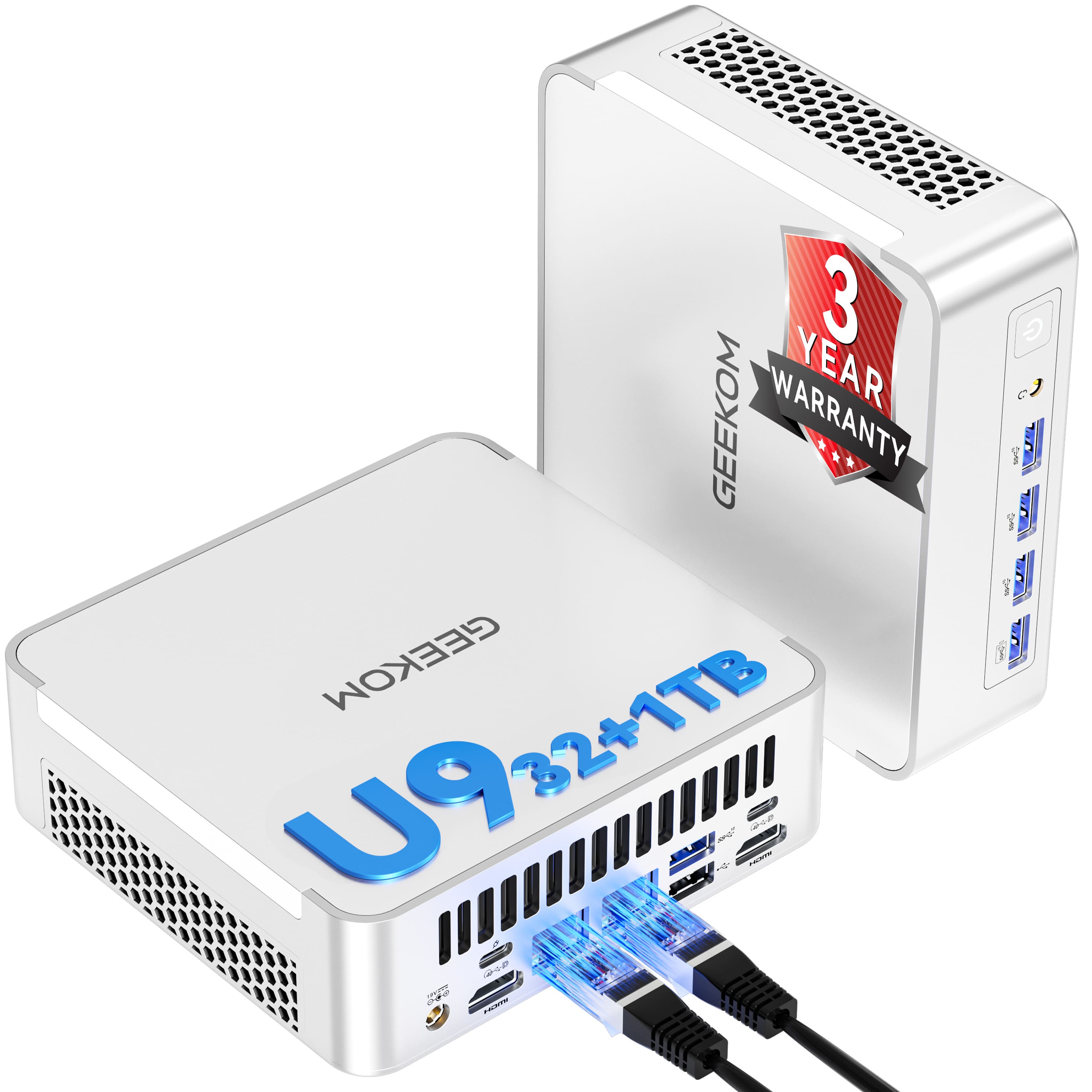 Geekom XT1 Mega AI Mini PC, 14th Intel Ultra U9 185H, 32GB DDR5