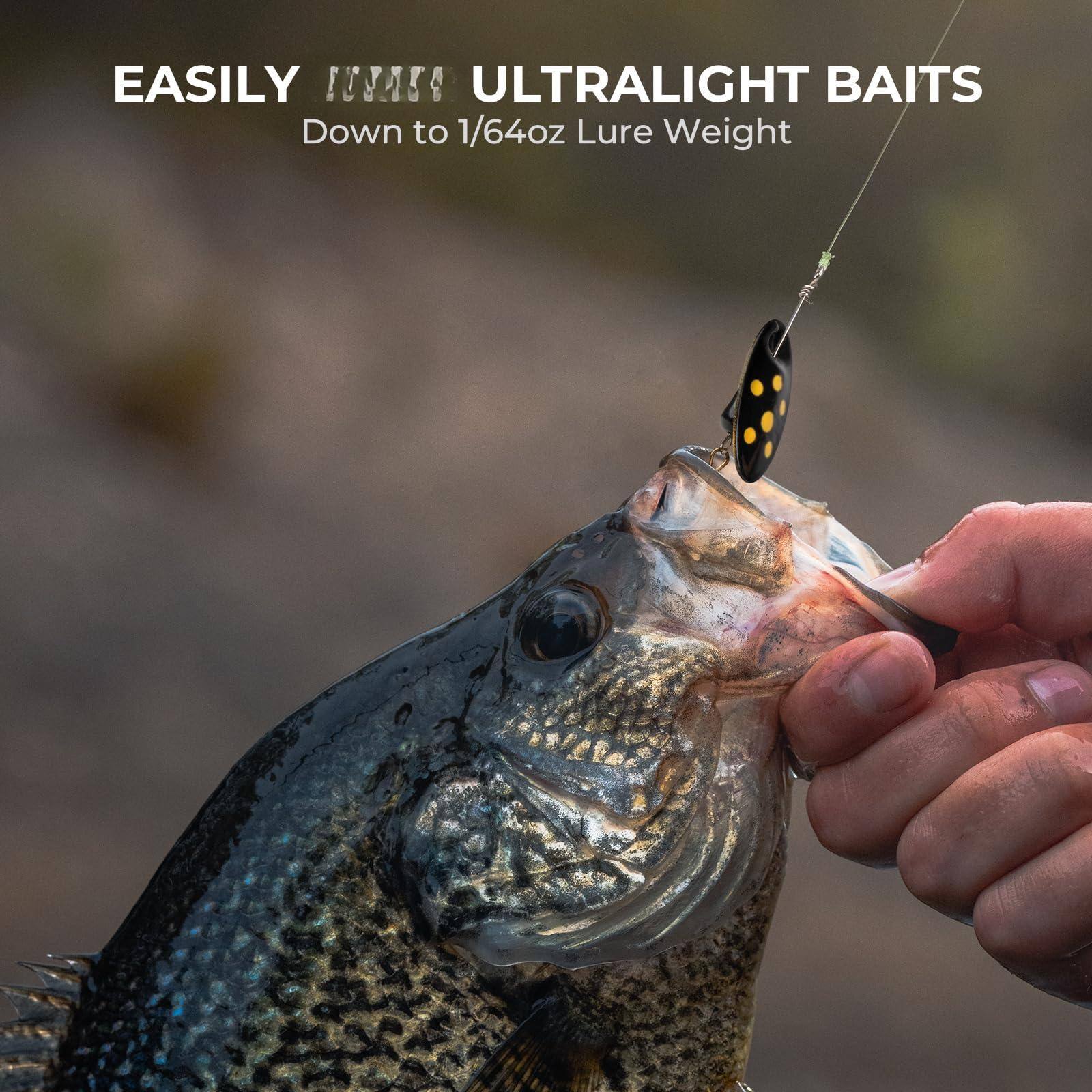 EASILY ULTRALIGHT BAITS  
Down to 1/64oz Lure Weight