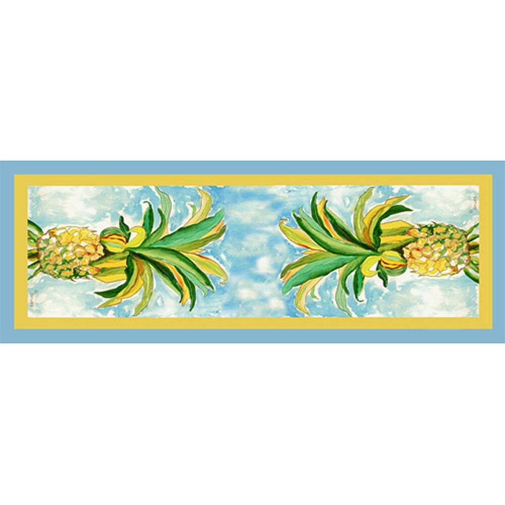 Front. Betsy Drake - Betsy Drake Pineapple Runner 13x54 - Multicolored.