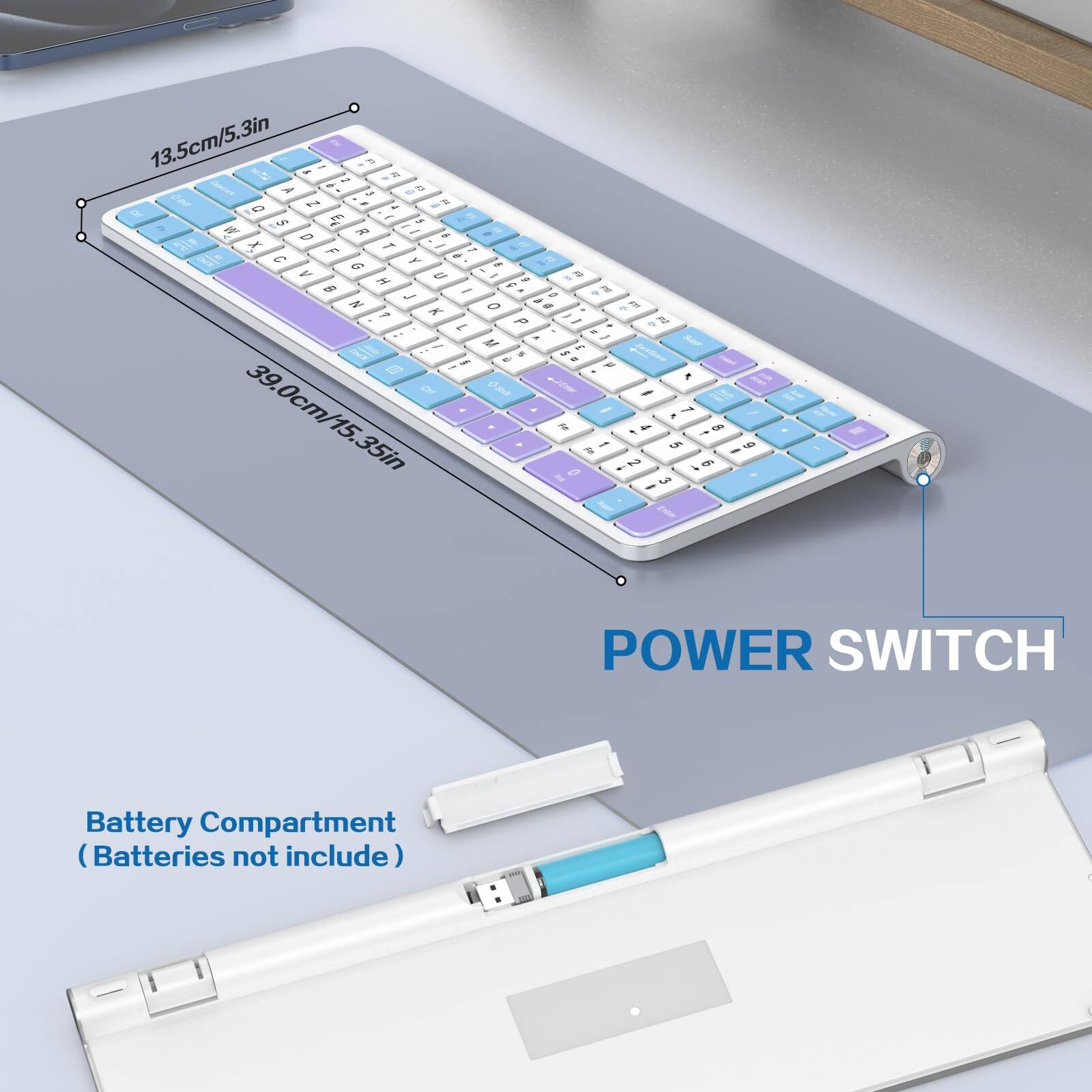 13.5cm/5.3in  
39.0cm/15.35in  

POWER SWITCH  

Battery Compartment (Batteries not include)