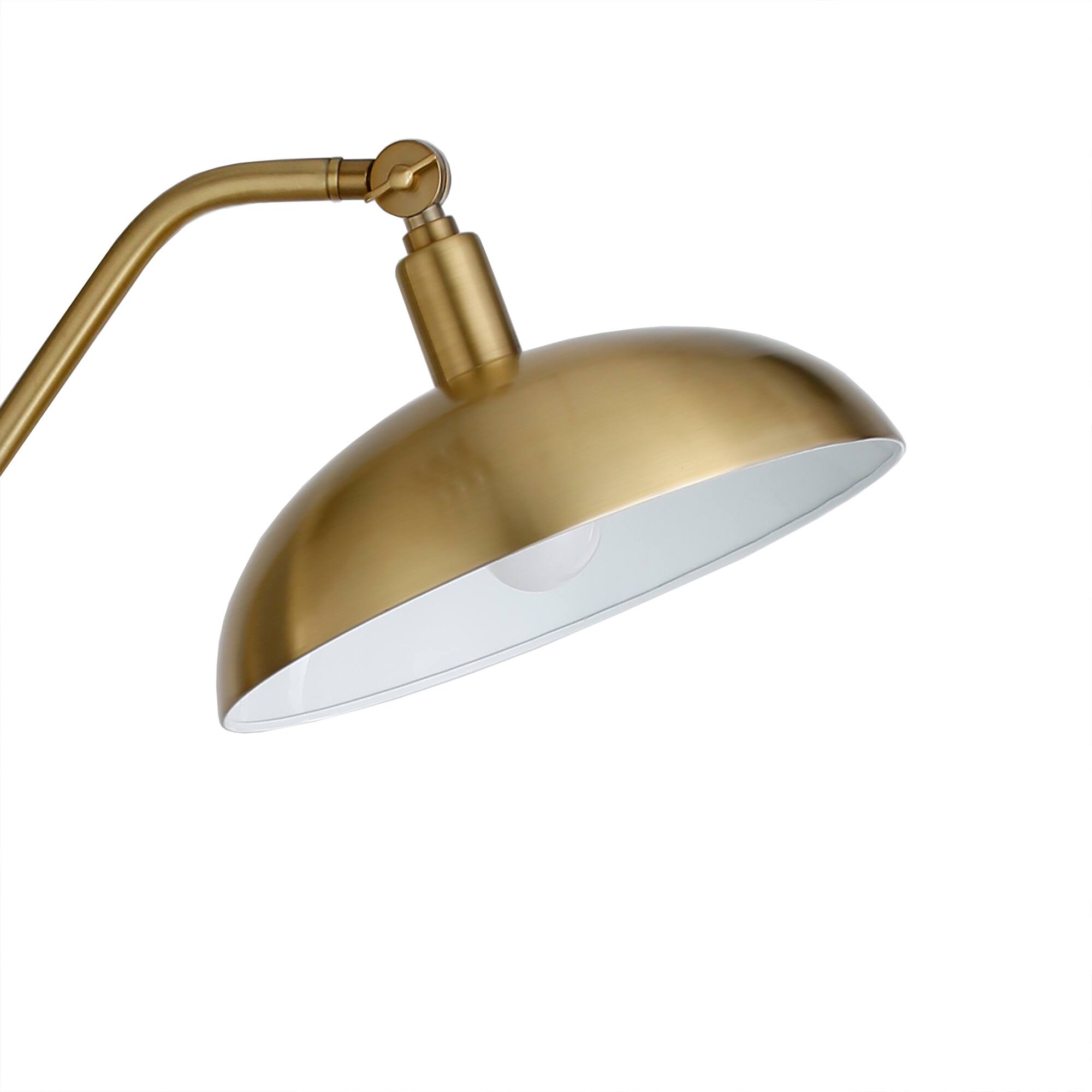 Alt View 15. Hudson&Canal - Devon Floor Lamp - Brass.