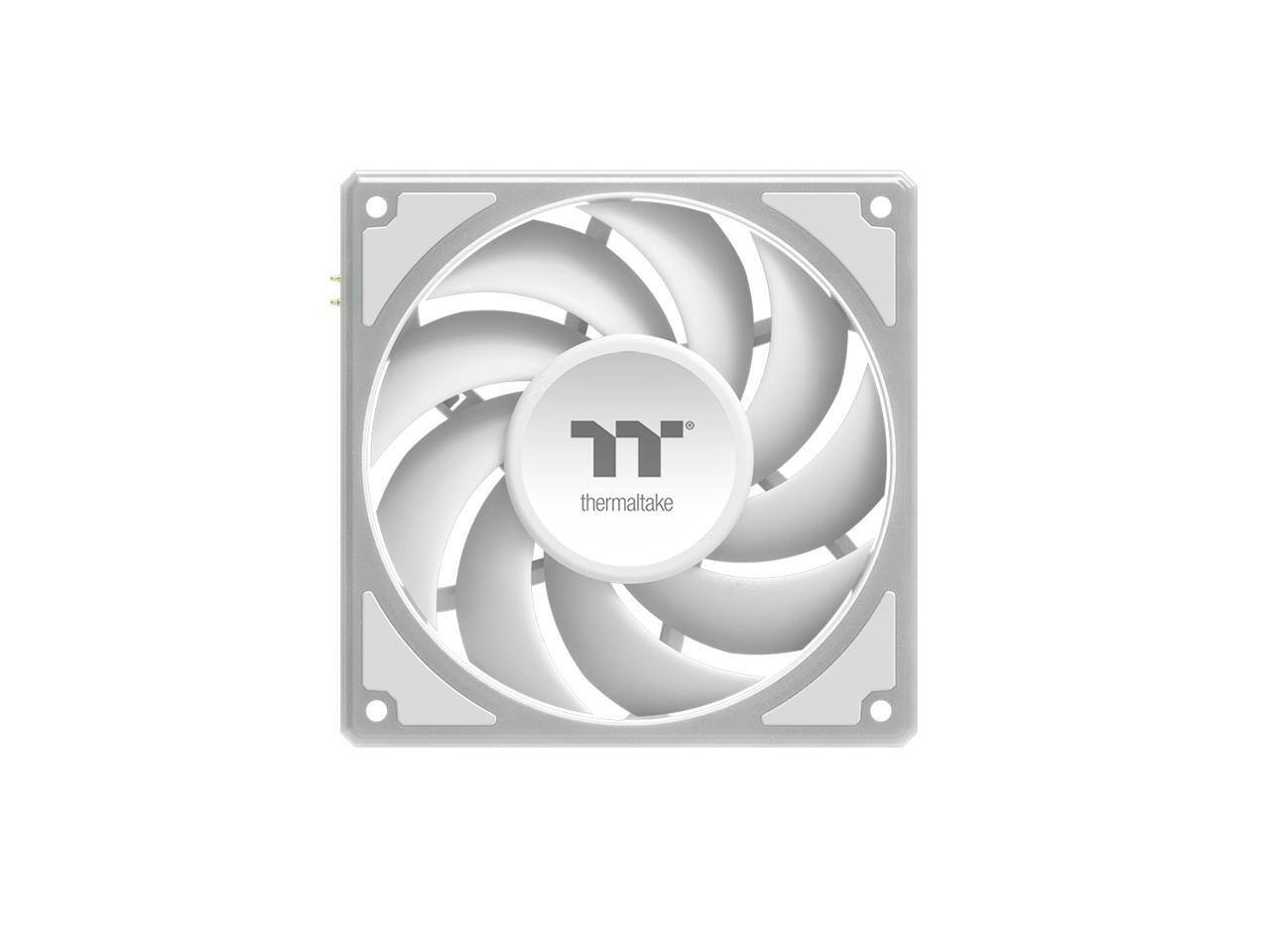 Alt View 2. Thermaltake - Thermaltake Toughfan EX 120 ARGB Sync 120mm PWM 500-2000 RPM MagForce 2.0 3-Pack White CL-F211-PL12SW-A - White.
