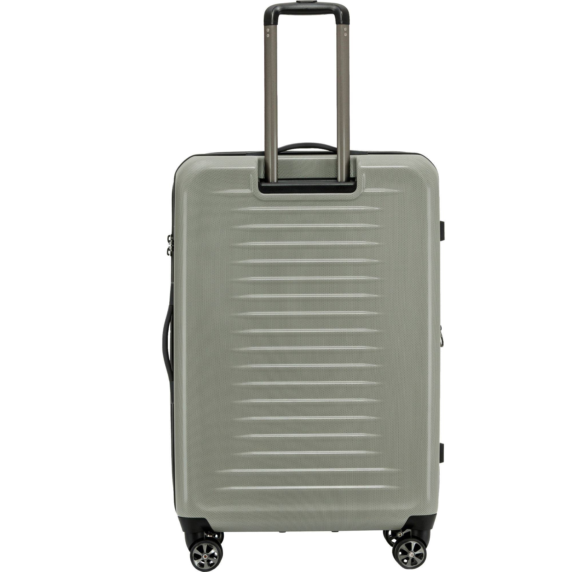 Left. Spyder - Spyder Rails 29 Inch Expandable Hardside Upright Suitcase with 360 Spinner Wheels, TSA Approved Lock - Moss Gray.