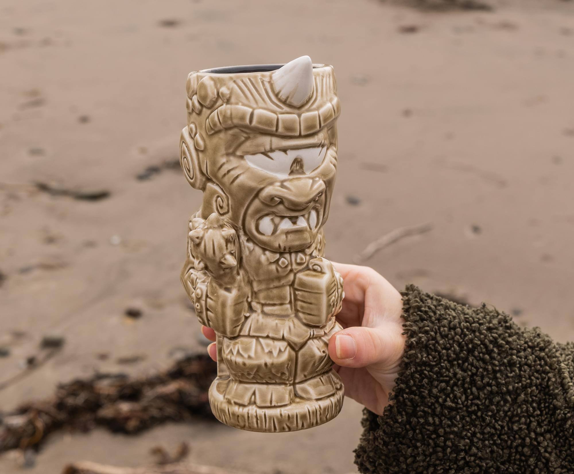 Alt View 4. ThinkGeek - Geeki Tikis Cyclops Ceramic Mug | Holds 16 Ounces - Beige.