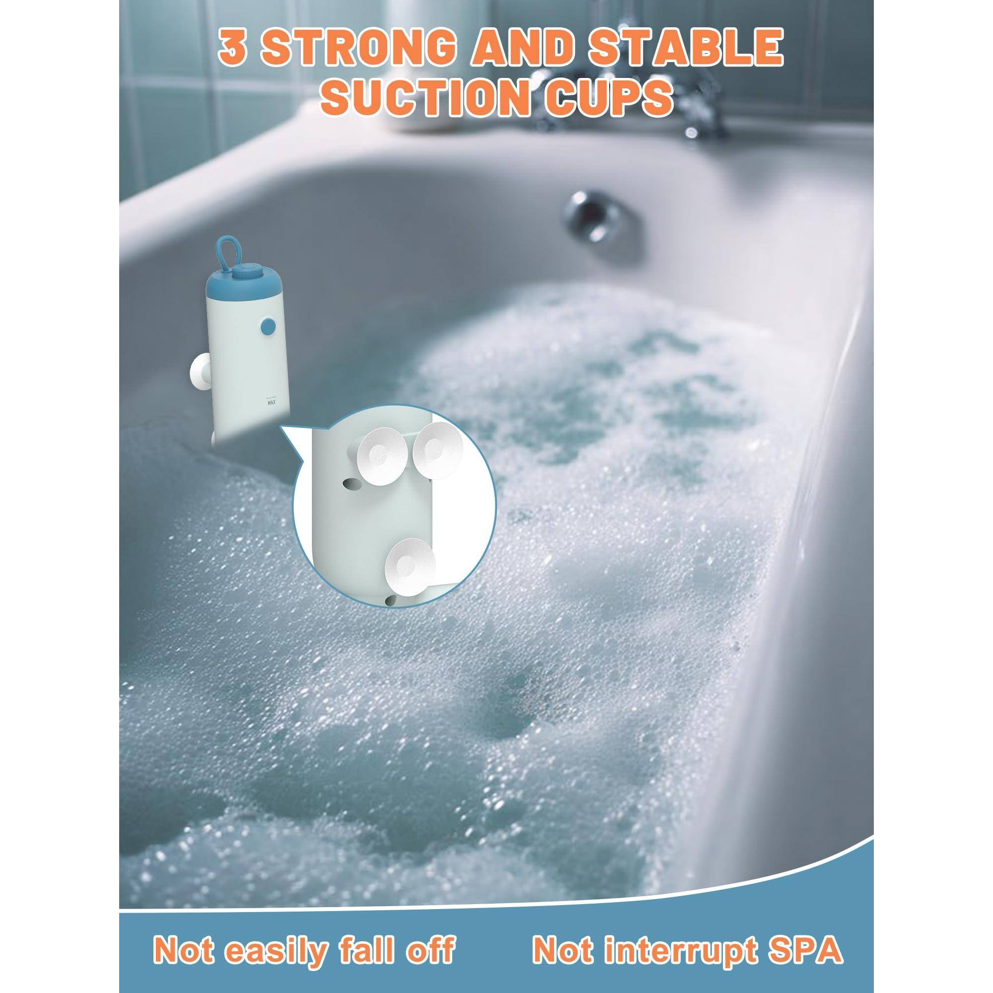 3 STRONG AND STABLE SUCTION CUPS

Not easily fall off

Not interrupt SPA
