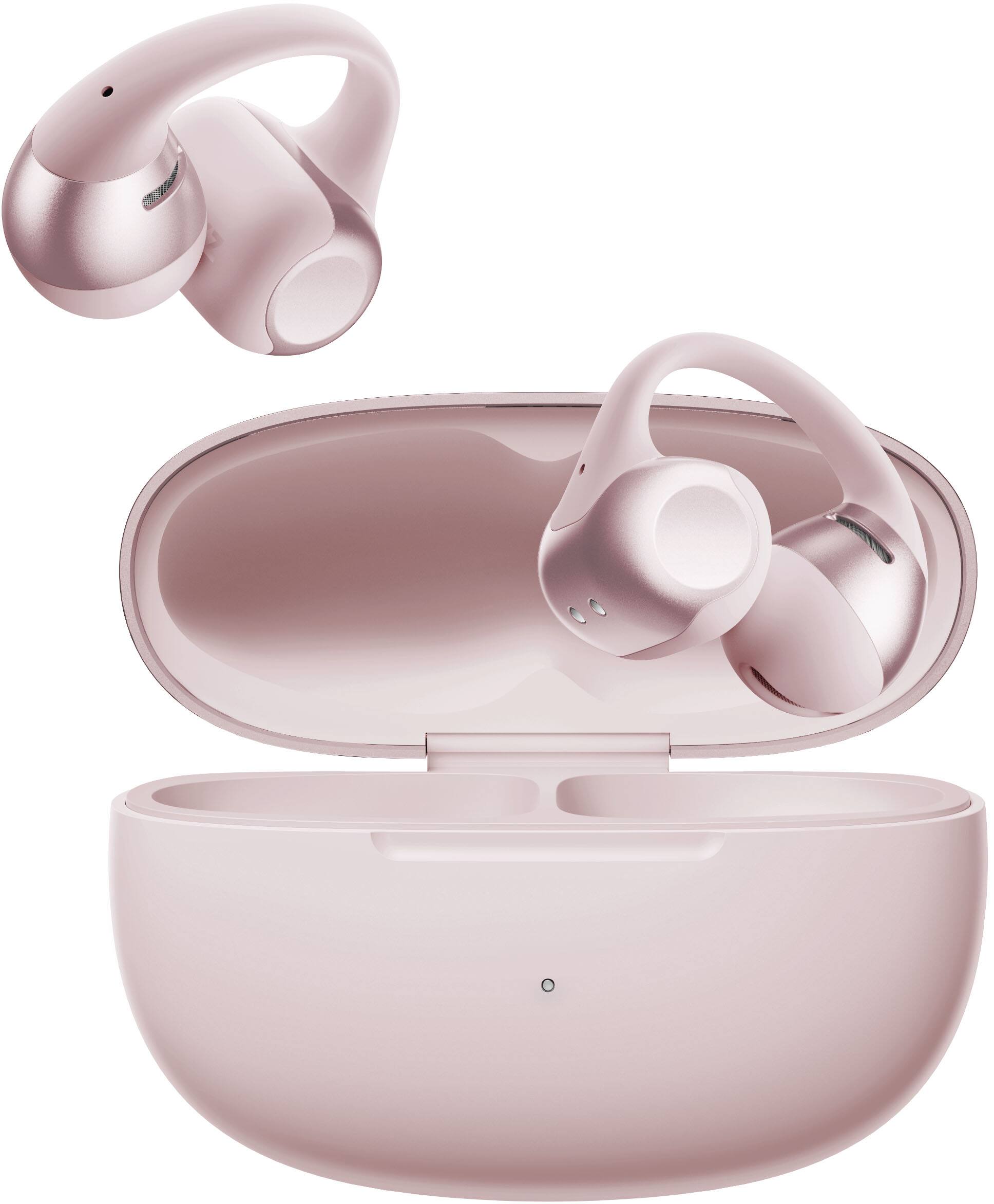 Alt View 2. Shokz - OpenDots 2 Open-Ear Clip-On True Wireless Bluetooth Earbuds - Pink.