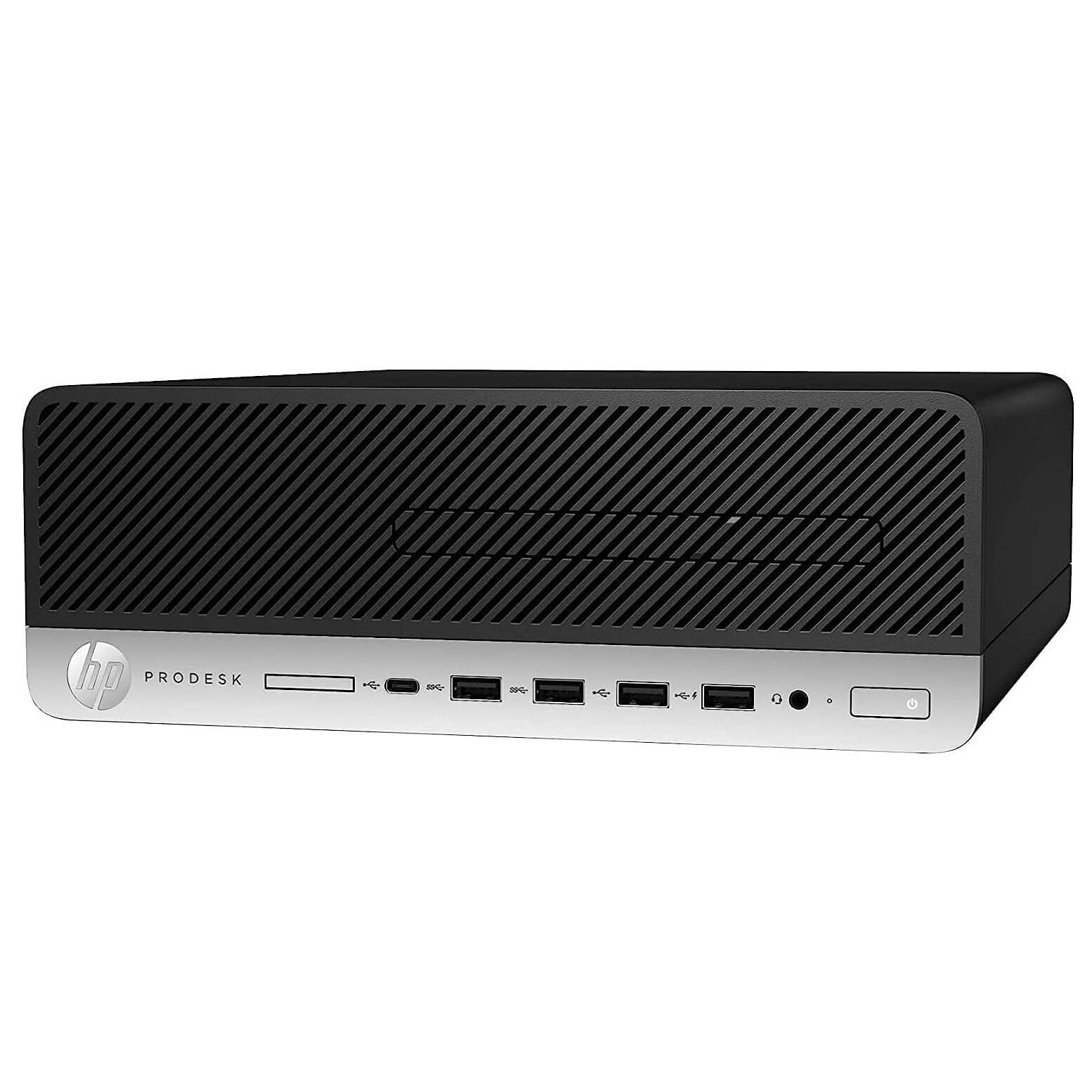 HP Refurbished Excellent ProDesk 600 G5 SFF Desktop PC, Intel Core