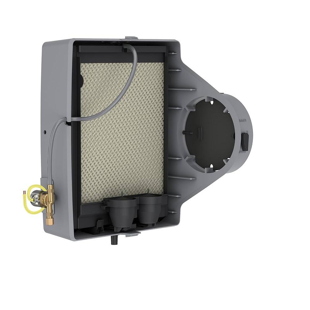 Alt View 2. MOSZAR LLC - Whole-House Evaporative Humidifier, Digital Control, 5,000 sq. ft., Installation Kit.