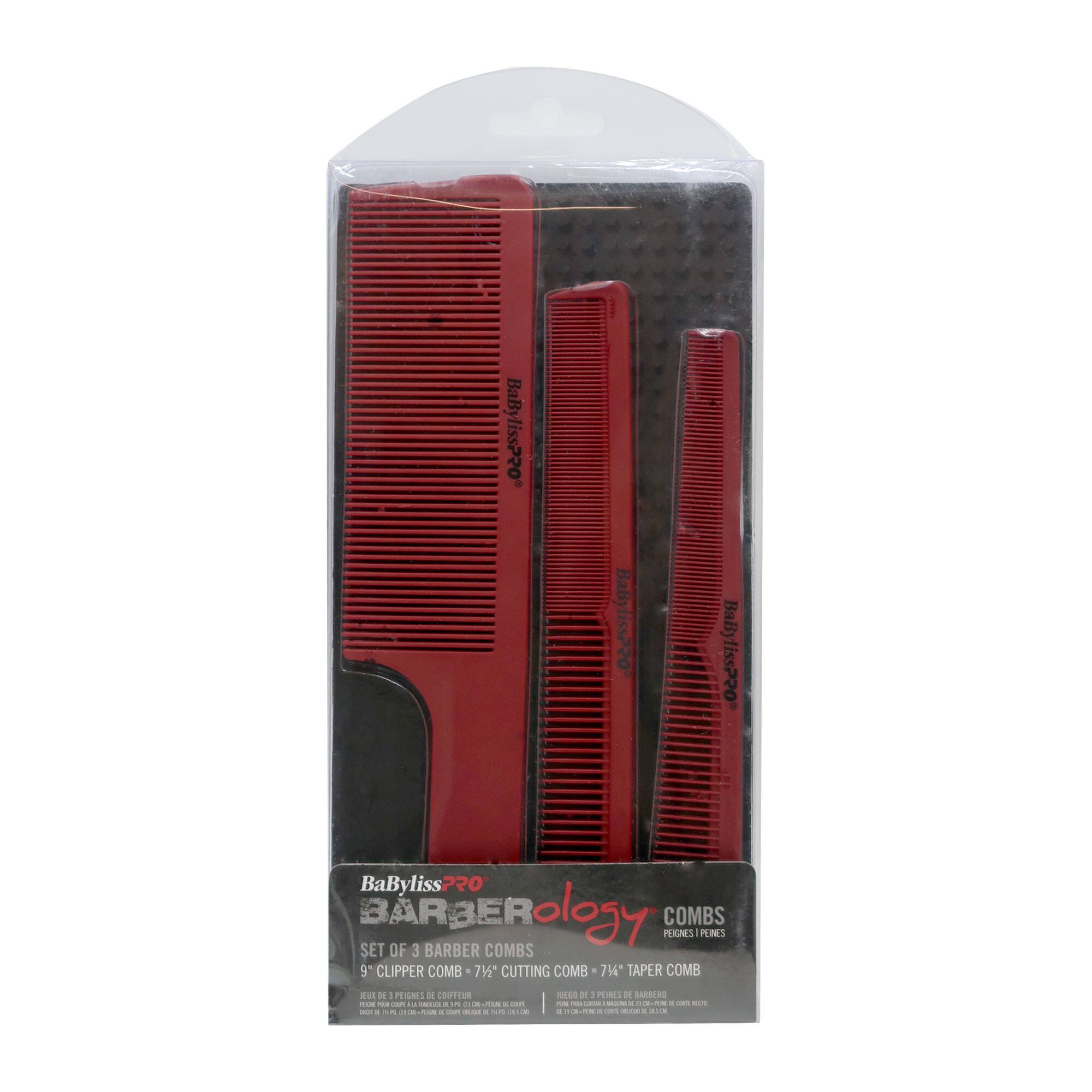 BaByliss P20 BARBERology COMBS PEIGNES PENES SET OF 3 BARBER COMBS  
9" CLIPPER COMB 7 1/4" CUTTING COMB 7 1/4" TAPER COMB