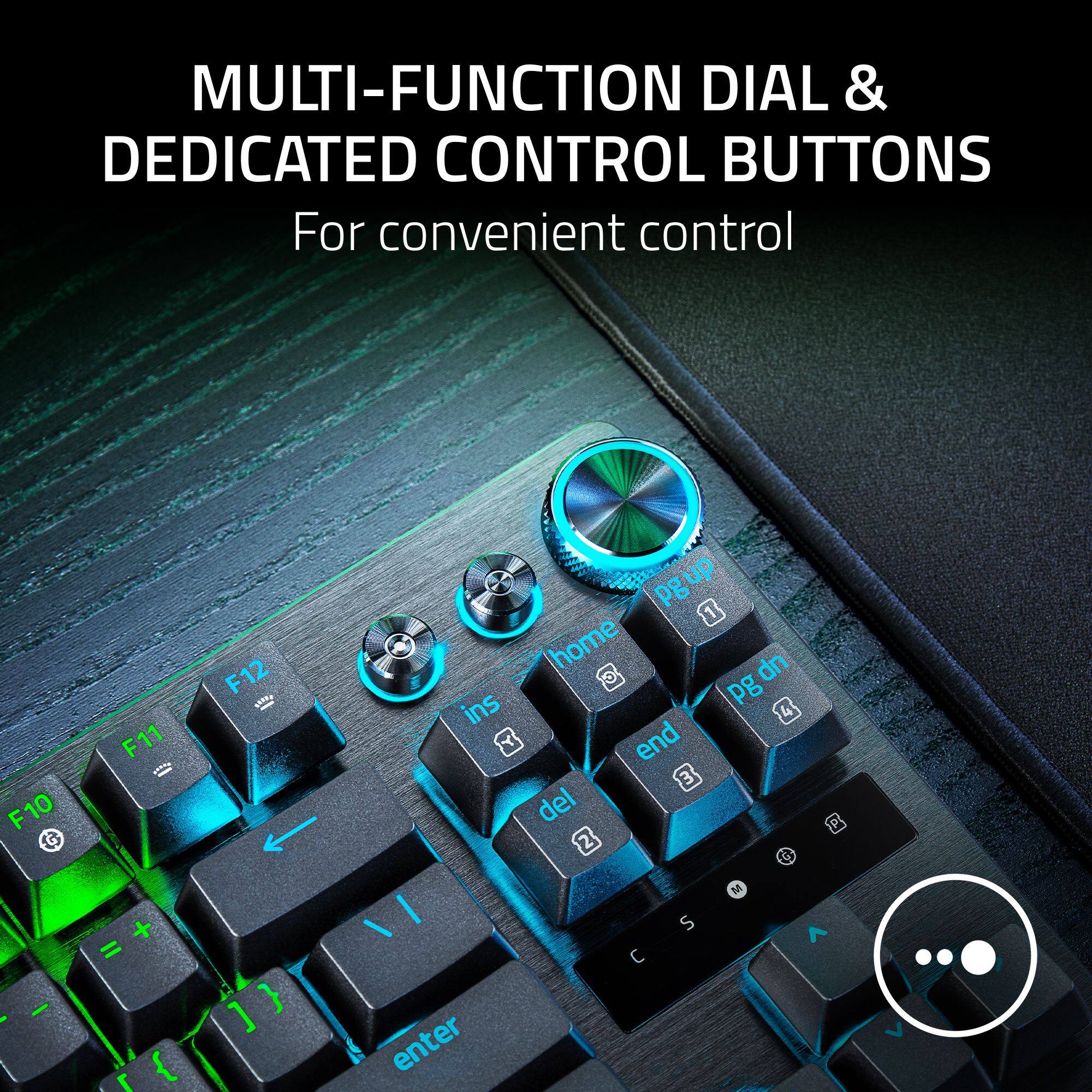 MULTI-FUNCTION DIAL & DEDICATED CONTROL BUTTONS For convenient control F10 G F11  + = r { F12 .tma 1 } ] pgup up pg 1 home up ins pg 4  end 3 del 2 G M I S - enter
