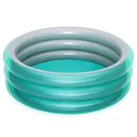 Bestway - H2OGO! Big Metallic 3-Ring Inflatable Play Pool (5’7” Diameter) - Front_Zoom