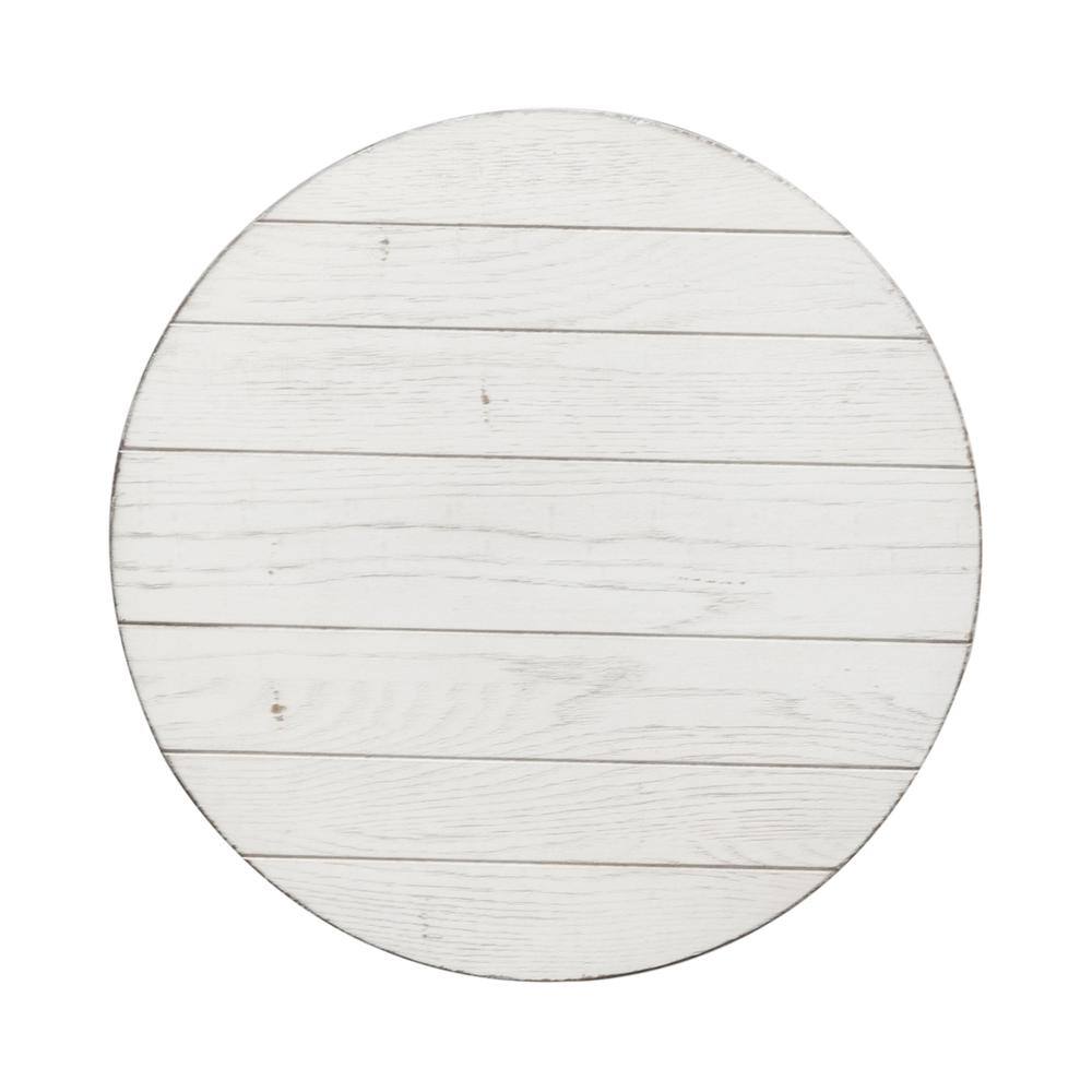 Angle. Liberty Furniture Industries - Splay Leg Round End Table - White.