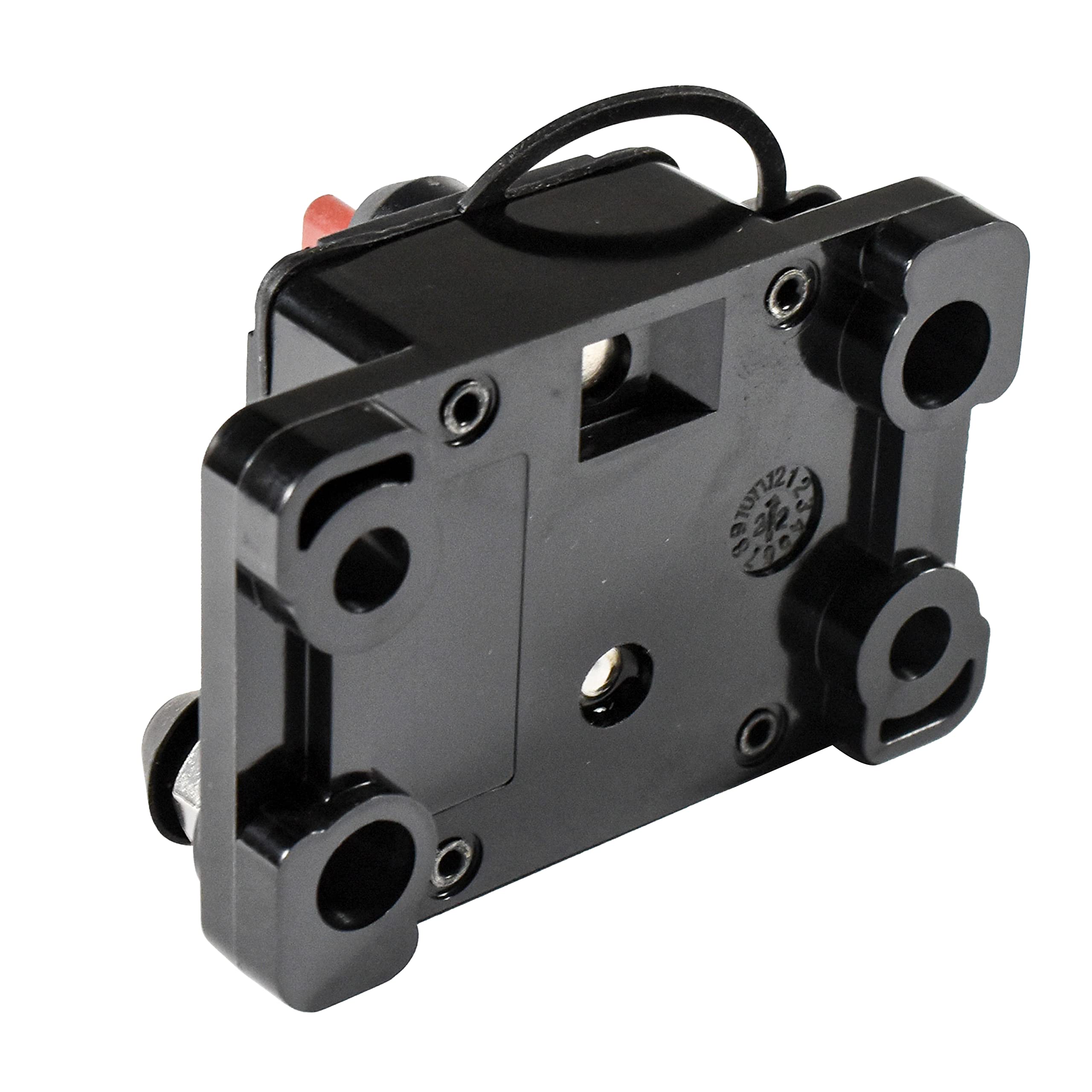 Left. HQRP - 50 A Manual Reset Waterproof Thermal Circuit Breaker Switch, 12-48 V DC, Single-Pole for Car Boat RV - black.