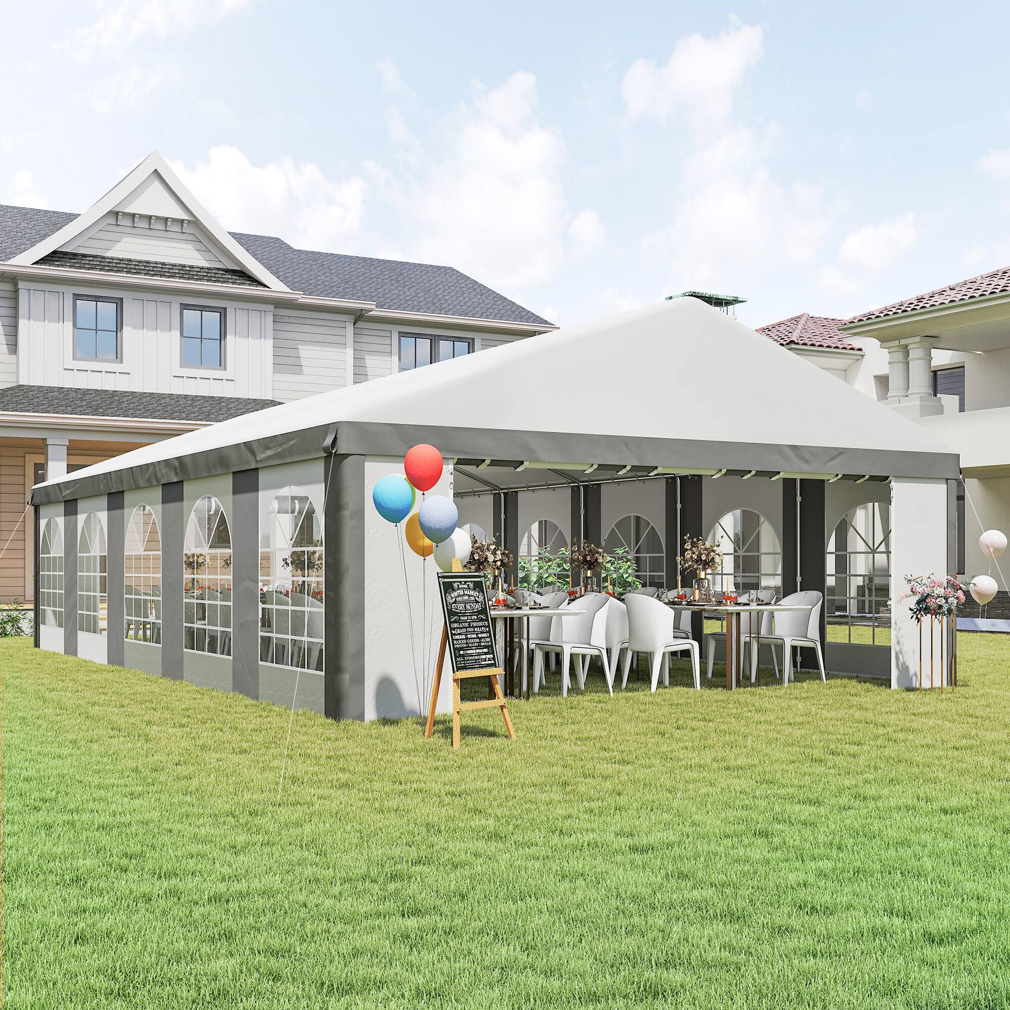 The text on the image is "Welcome to our event".