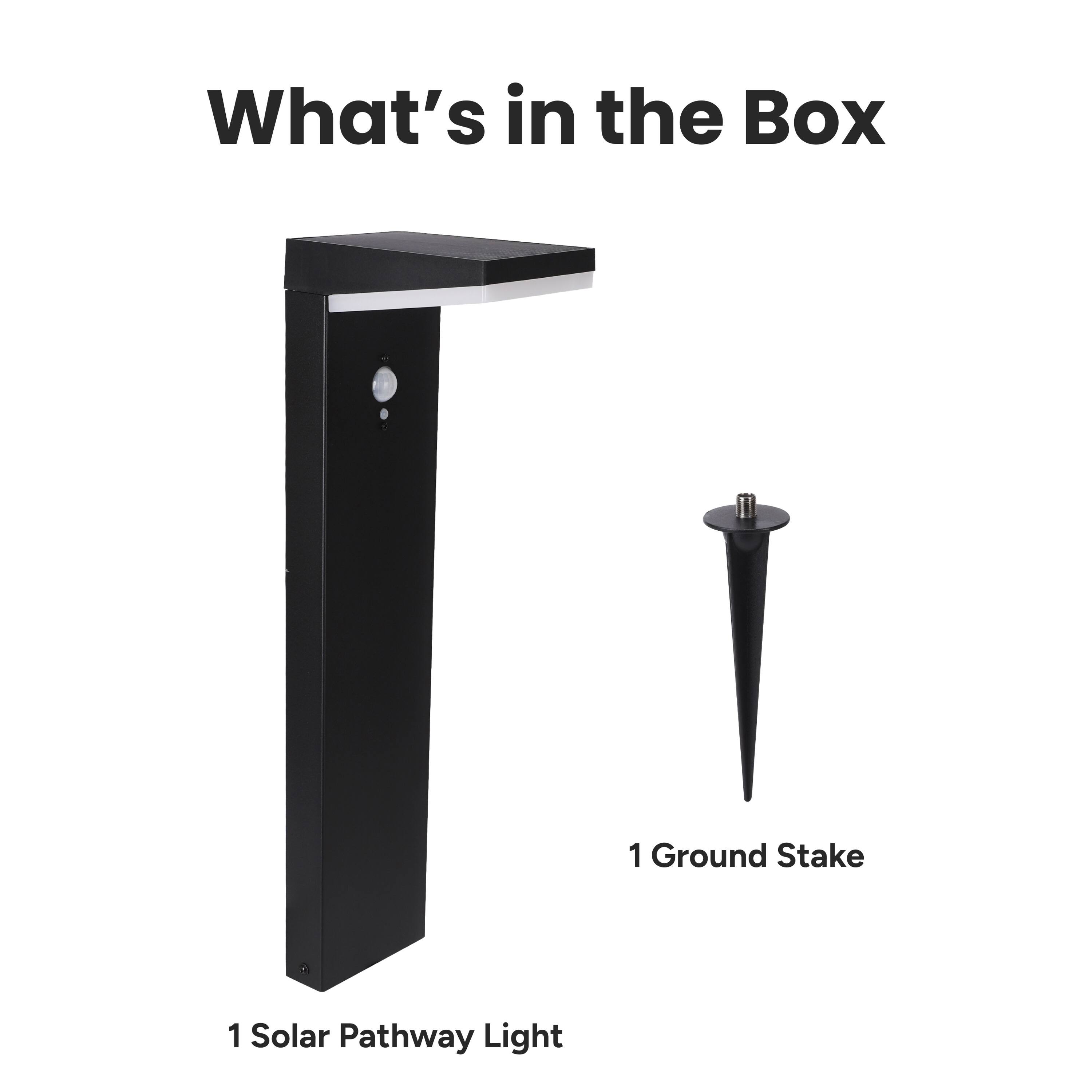 What's in the Box

1 Solar Pathway Light

1 Ground Stake