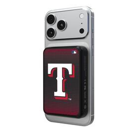Keyscaper - Texas Rangers Wireless Magnetic Power Bank - Black