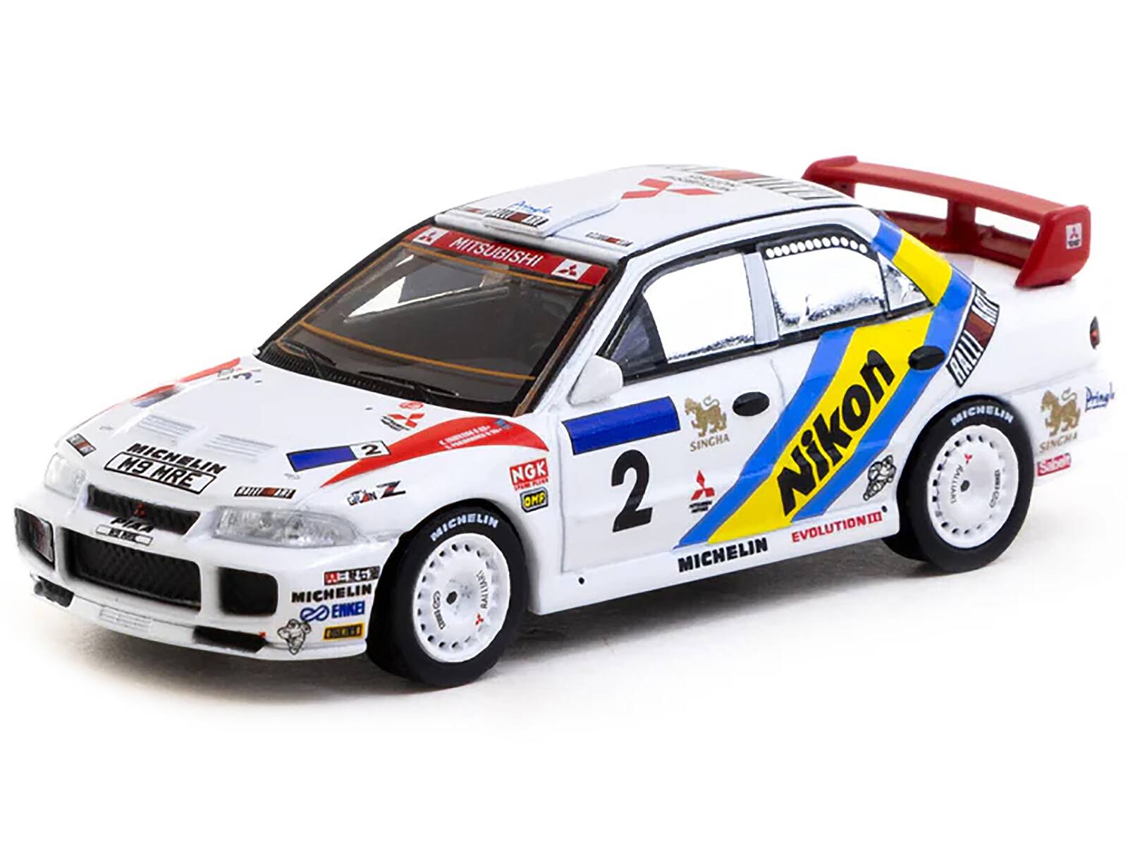2 M9 MICHELIN MRE BATED - PIAA  
MICHELIN ENKEI  
WORLD MITSUBISHI  
ART RALLI  
Pringle MICHELIN  
NGK  
OMP  
2 SINGHA  
Nikon RALLIART  
10000 SINCHA  
MICHELIN EVOLUTION  
MICHELIN RALLIART