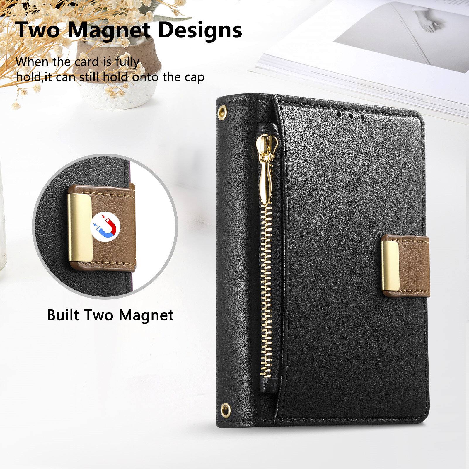Two Magnet Designs  
When the card is fully hold, it can still hold onto the cap  

Built Two Magnet