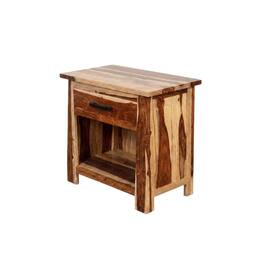 Porter Designs - Kalispell Solid Sheesham Wood Nightstand - Natural