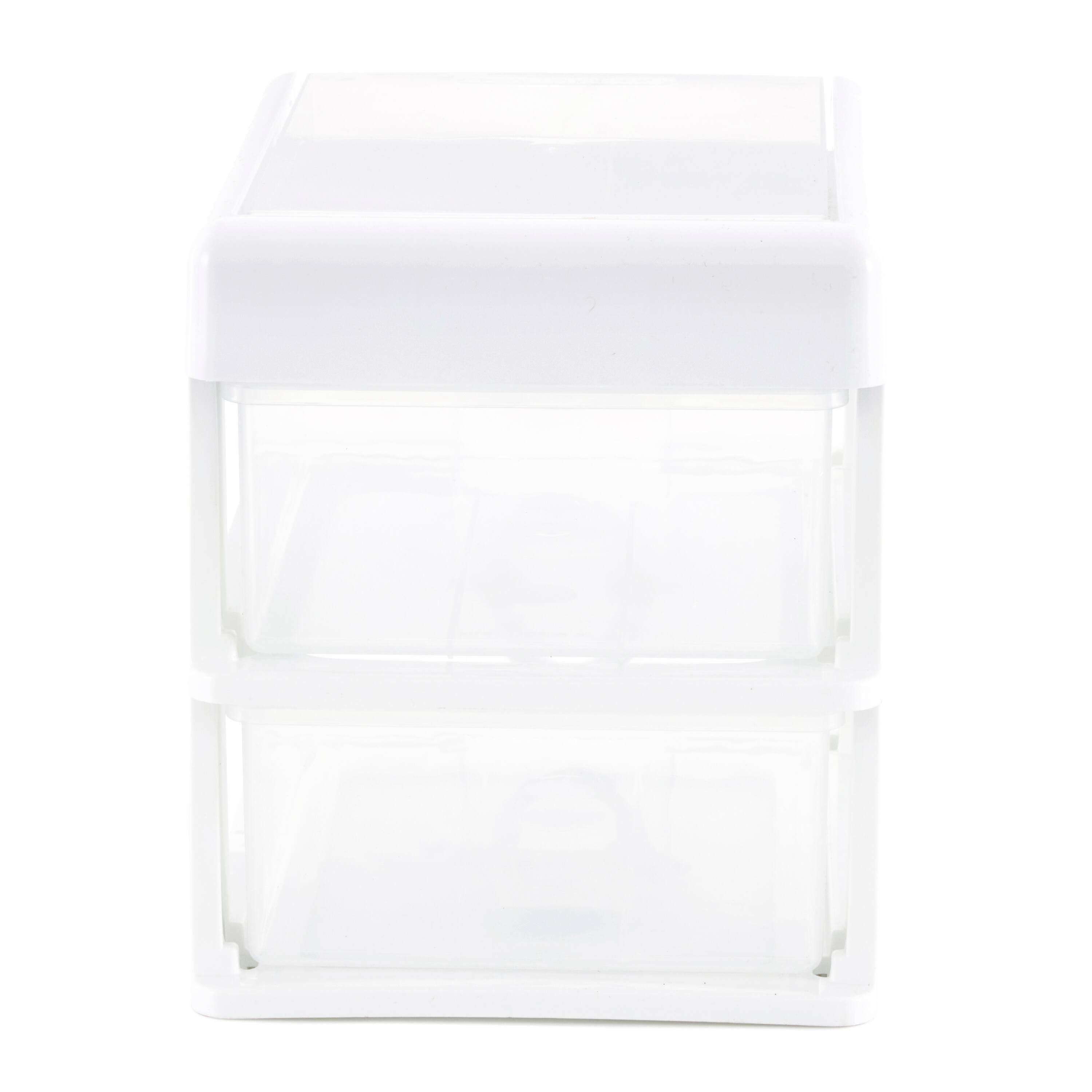 Alt View 8. Gracious Living - Gracious Living 2-Drawer Desktop and Countertop Organizer Drawer Set, White/Clear .