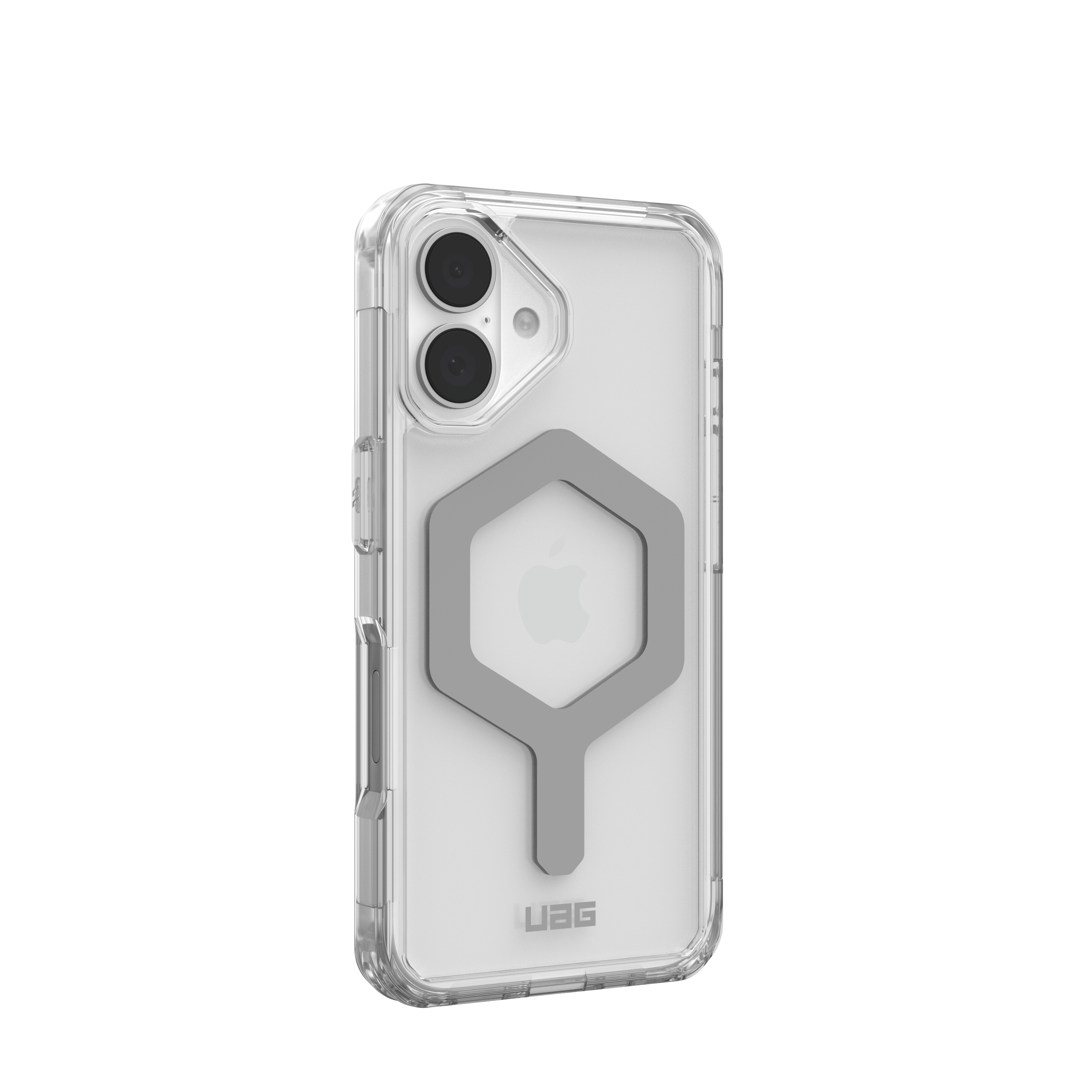 Alt View 2. UAG - Plyo Series Case with Magsafe for Apple iPhone 16 - Ice/Silver.