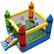Angle. Costway - Inflatable Bounce House Kids Jumping Castle w/ Slide&Ocean Balls Blower Excluded - Multicolor.
