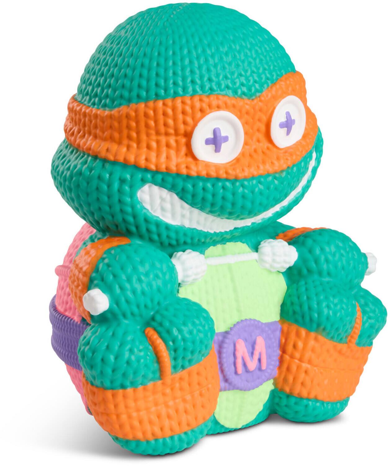 Alt View 2. Handmade by Robots - Teenage Mutant Ninja Turtles (TMNT) - Michelangelo Blacklight Limited Edition Vinyl Figure   - COLLECTIBLES - Multicolor.