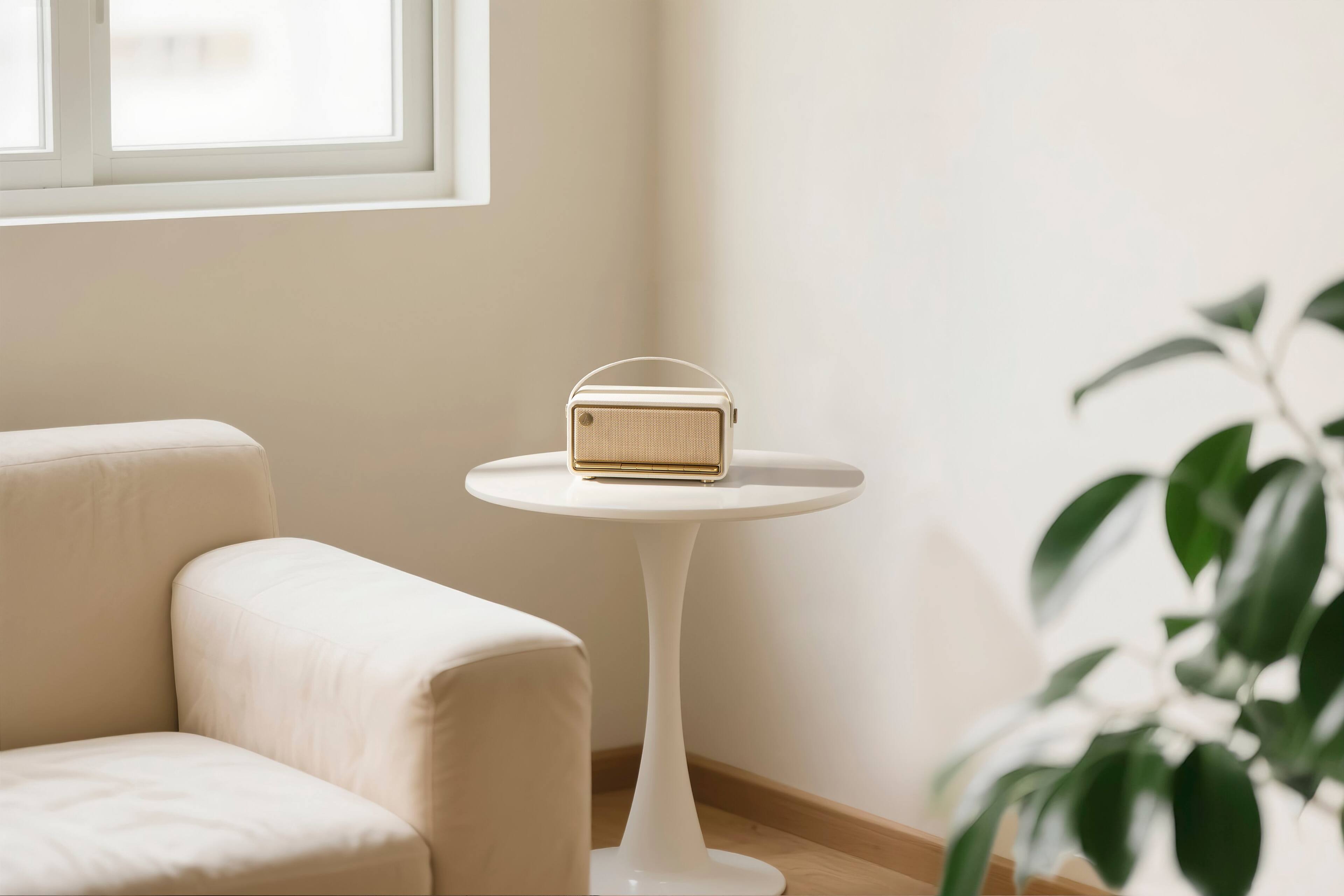 Alt View 8. Edifier - MP330 Portable Bluetooth Speaker - Ivory.