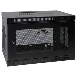 Tripp Lite - SmartRack 9U Low-Profile Switch-Depth Wall-Mount Mini Rack Enclosure Cabinet SRW9U - Black
