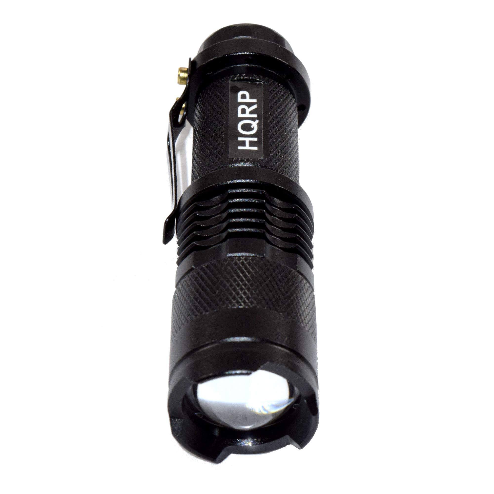 Angle. HQRP - 365 nm UV Blacklight LED Flashlight 3 W Variable Focus Inspection Light - Gems, Uranium Glass, Pet Stains.