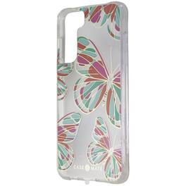Case-Mate - Prints Hardshell Case for Samsung Galaxy S21 5G - Butterflies/Clear - Multicolor
