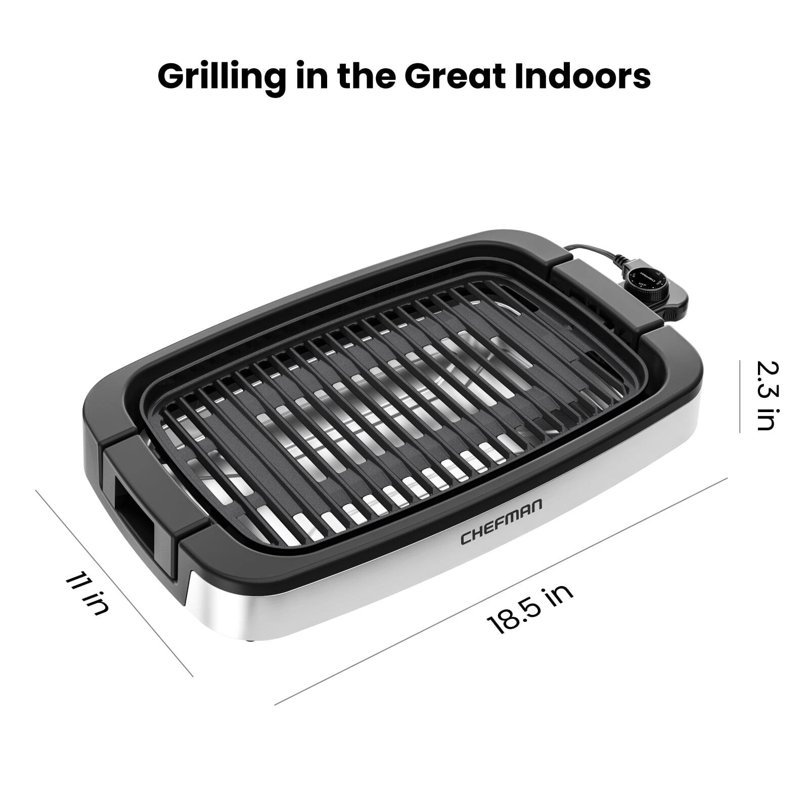 Grilling in the Great Indoors

CHEFMAN

11 in  
2.3 in  
18.5 in