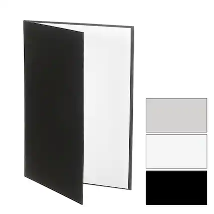 Front. Unique Bargains - 11"x8" 3-in-1 Foldable Reflector Cardboard for Still Life/Product/Food Photo - Silver.
