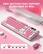 TWO-SECTION FOOT SUPPORT, ADJUSTABLE AT WILL
Ergonomically designed keycaps make input more comfortable