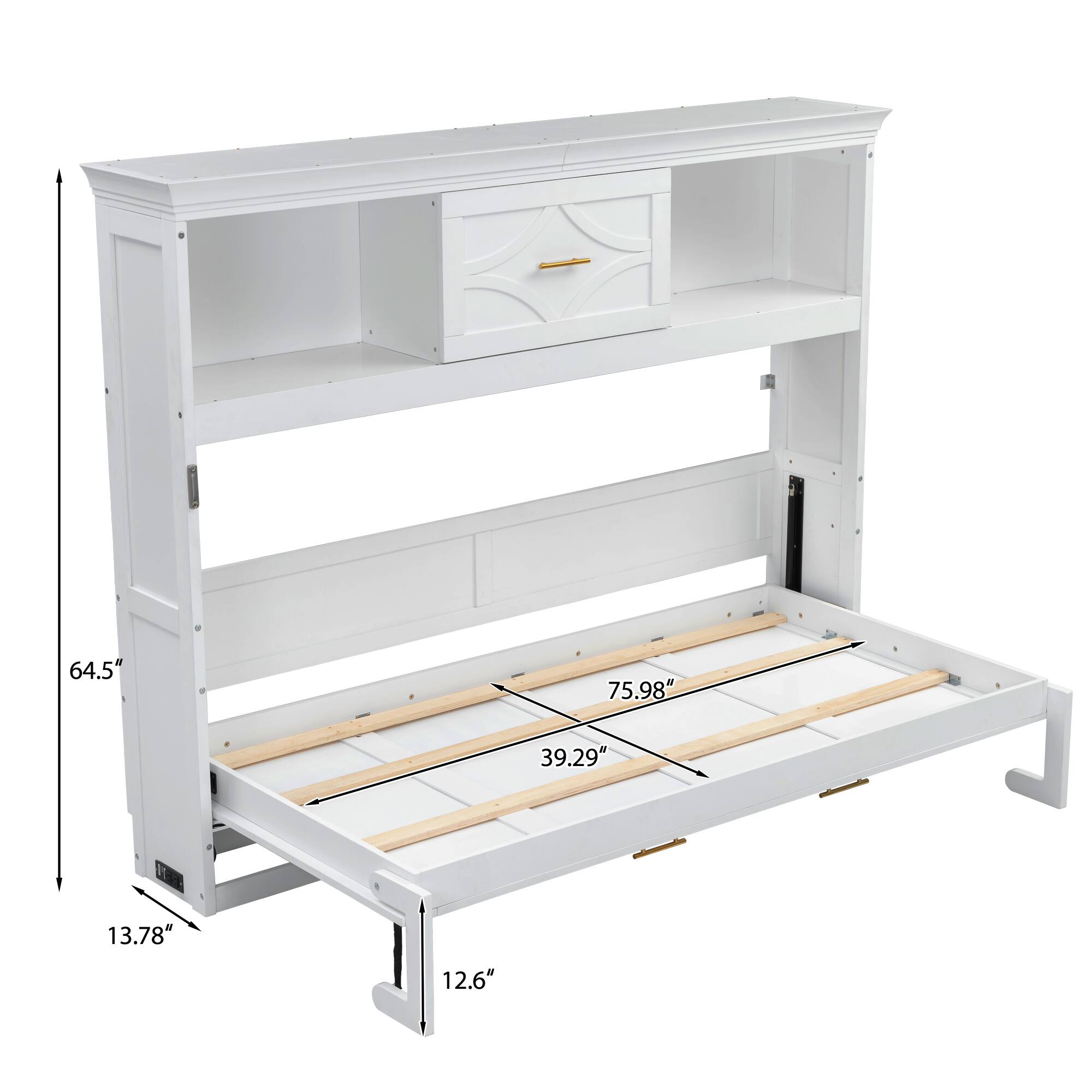 64.5" x 75.98" x 39.29" x 13.78" x 12.6"