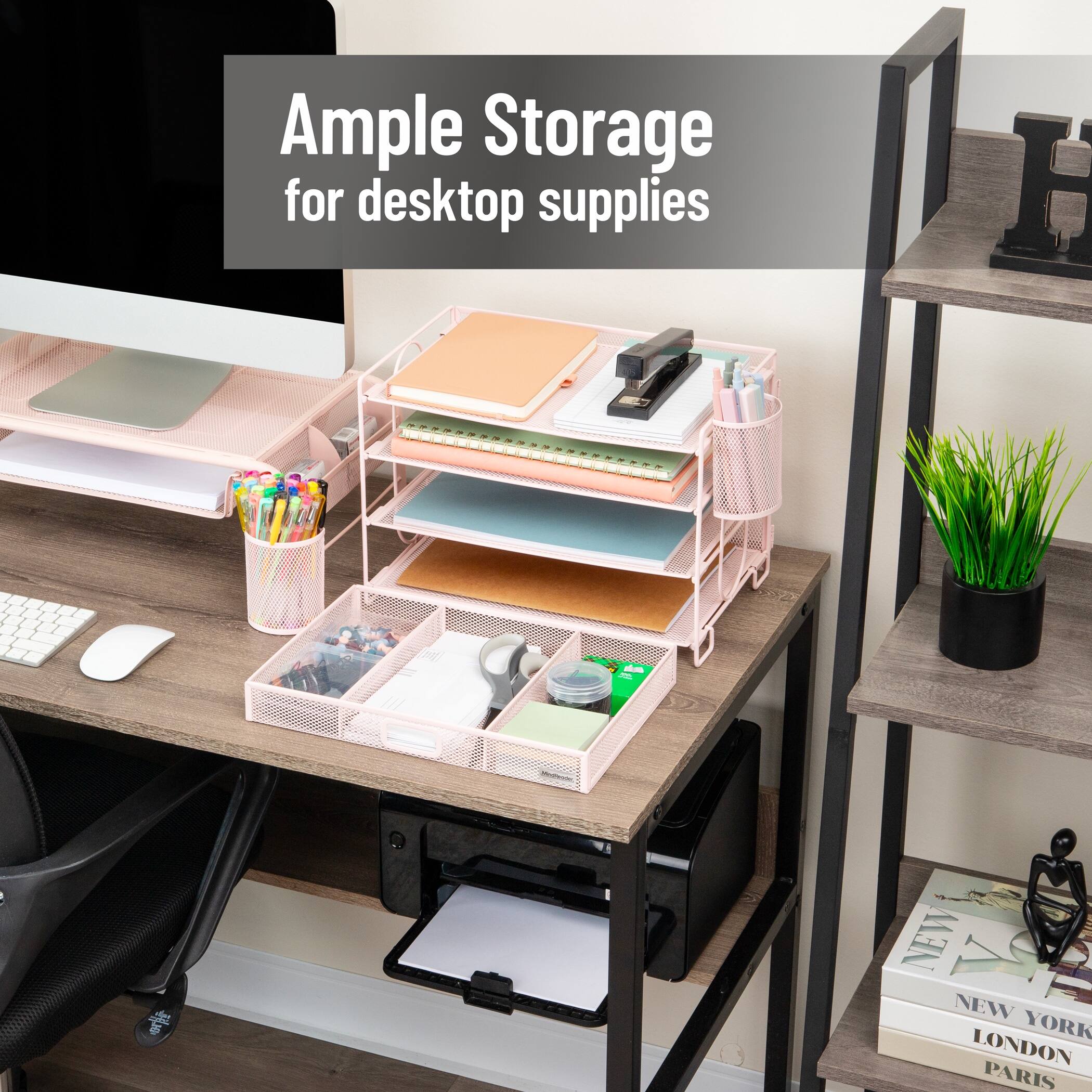 Ample Storage for desktop supplies