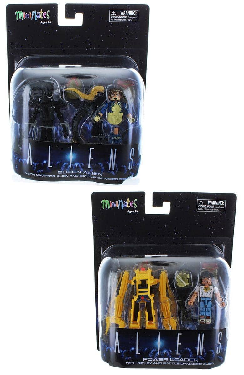 Diamond Comic - Aliens Deluxe Minimates Set of 2, Queen Alien & Power Loader