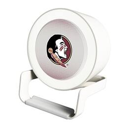 Keyscaper - Florida State Seminoles Linen Print Nightlight Charger & Bluetooth Speaker - White