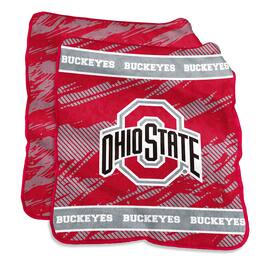 Logo Brands - Ohio State Buckeyes 60" x 70" Super Soft Sherpa Throw - Multicolor
