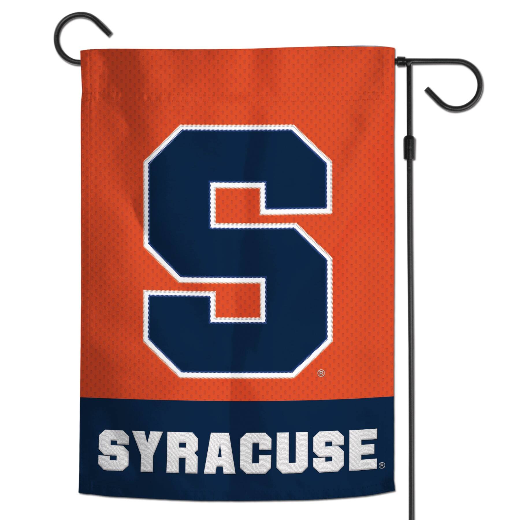 Alt View 1. WinCraft - Syracuse Orange 12" x 18" Applique Garden Flag - Multicolor.